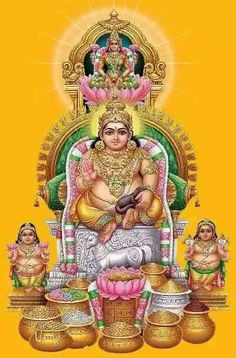 the hindu god sitting on top of a throne