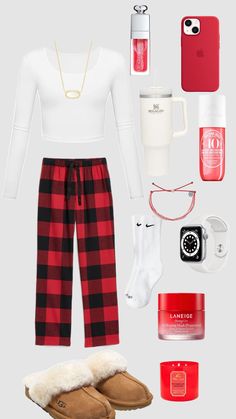 #winterfit #christmas #iwishitwaschristmas #preppy Preppy Christmas Pjs, Preppy Winter Clothes, Pijama Outfit, Preppy Products, Christmas Fashion Outfits, Christmas Preppy, Burr Basket