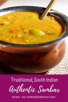 Indian Sambar Recipe, Sambhar Recipe, Sambar Recipe, Gluten Free Recipe, Asian Inspired Recipes, India Food, South Indian Food, Many Many