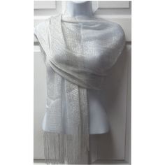 White Mesh Metallic Dressy Sparkle Fringed Scarf Shawl Wrap Wedding Bridal Formal Evening You Will Receive One Scarf - Shawl . It Is White With Subtle Silver Threads Going Through It Making It Sparkle Just Enough . It Measures Approximately 64 Inches Long By 18 Inches Wide 6 Inch Fringe On The Ends . It Is Light Weight . This Can Be Worn As A Dressy Scarf Or As A Shawl . 100 % Polyester Brand New Glitter Scarf, Going Through It, Wedding Wraps, Fringe Scarf, Shawl Wrap, Sparkles Glitter, White Mesh, Scarf Shawl, Scarf Wrap