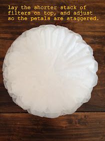 a white paper plate sitting on top of a wooden table with words like so above it