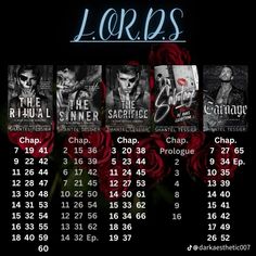 the poster for lord's, which features roses and skulls