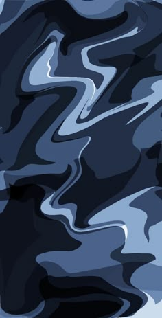 an abstract blue and black background with wavy lines