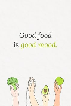 Green Fruits And Vegetables, Eat Green, Vegetable Illustration, Healthy Quotes, Quote Template, Green Border, Nutrition And Dietetics, Green Fruit, Food Quotes