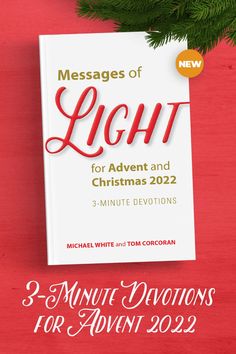 a book with the title messages of light for advent and christmas 2012 3 minute devotions