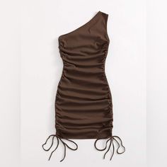 Size Small And No Flaws Brown Dresses Short, Brown Dresses, Shein Dress, Ruched Bodycon Dress, Shein Dresses, Brown Dress, Download Books, Dresses Short, Homecoming