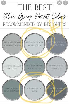 the best blue grey paint colors recommended by designers infographical color guide for interior design