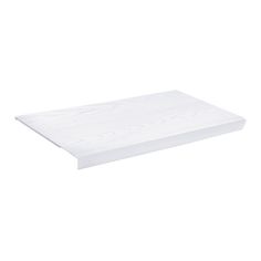 a white foam board with no sheets on the bottom and one piece missing from it