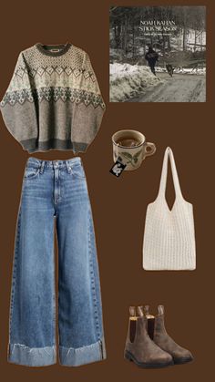 Collage Outfit, Noah Kahan, Aesthetic Ideas, Granola Girl, Winter Aesthetic, Sweater Weather, Outfit Inspirations, Collage