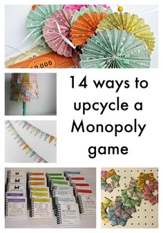 four different ways to upcycle a monopoly game