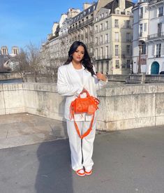 White blazer outfit with orange details in Paris ☁️ White Blazer Outfit, White Blazer Outfits, Orange Details, Blazer Outfit, Insta Inspo, Blazer Outfits, White Blazer, Paris, Blazer