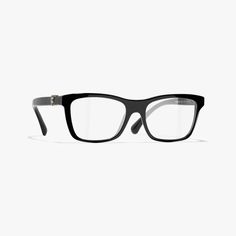 CHANEL - Rectangle Eyeglasses Acetate, Black - A75288X08101V3622 - Eyewear Rectangle Glasses, Rectangle Eyeglasses, Chanel Store, Fashion Chanel, Chanel Official, Chanel Official Website