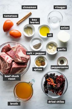 the ingredients to make this recipe include beef, tomatoes, carrots, garlic, and broth