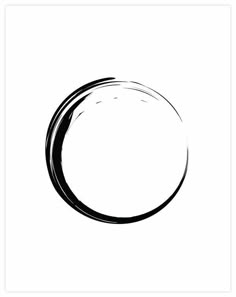 a black and white photo with a circle drawn in it's center, on a white background