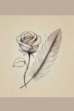 Curious about rose and feather tattoos? Discover the balance of love and spirit they represent. Click to explore more!