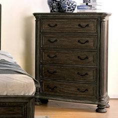 a bedroom scene with focus on the dresser