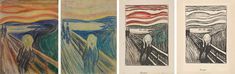 The Scream - Munchmuseet Emoji Signs, Eerie Landscape, Munch The Scream, Visual Manifestation, People Artwork, Existential Dread, Cupid And Psyche, Tempera Painting, Cardboard Painting