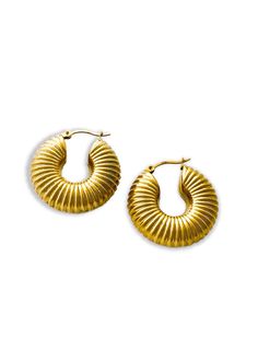 We are over the moon about our new water-resistant and tarnish-free jewelry. Whether you're leveling up your work attire, exercising, showering, or swimming, these pieces won't have to leave your body. Add some elegance, simplicity, and longevity to your wardrobe. Gold Hoop Earrings Set Gold Plated Stainless Steel Water Resistant All Jewelry is Final Sale and Not Eligible for Return or Exchange We Are Over The Moon, Leveling Up, Hoop Earring Sets, Over The Moon, Work Attire, Gold Hoop, Night Outfits, Gold Hoop Earrings, Steel Water