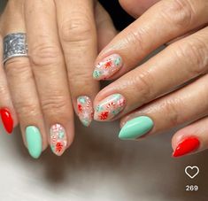 Nail Drawing, Instagram Help, Nail Art Videos, Short Acrylic Nails Designs, Xmas Nails, Gel Nail Designs, Christmas Nail Designs, Fire Nails