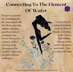 Element Of Water, Reading Chart, Water Witch, Wiccan Magic, Witchcraft Books, Elemental Magic, Witch Spirituality, Grimoire Book, Magic Spell Book