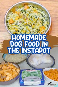 Homemade Dog Food in the Instapot (Chicken & Rice Recipe), instapot recipes, instant pot recipe, homemade dog meal Homemade Dog Food Recipes Vet Approved Instant Pot, Homemade Dog Food Vet Approved, Healthy Homemade Dog Food