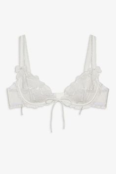 Alba Underwire Bra — White | For Love & Lemons White Lingere, Rocky Horror Costumes, Coquette Lingerie, White Lace Bra, Bra Dress, White Bras, Unlined Bra, Lace Trims, Intricate Embroidery