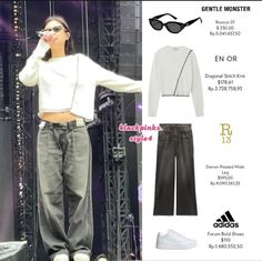 Jennie Closet, Clean Outfits, Idols Outfits, Bold Shoes, Pop Style, Gentle Monster, Jennie Kim, Outfit Inspo Fall