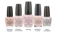 Engagement Nail Color, Trendy Wedding Nails, Wedding Nails Ideas, Bridal Manicure, Engagement Nails, Ballerina Bun, Opi Colors, Wedding Manicure, Opi Nail Colors