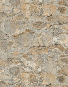 Field Stone Wallpaper in Tan/Gray from the Mediterranean Collection by York Wallcoverings Wallpaper Warehouse, York Wallpaper, Stone Wallpaper, Stone Architecture, York Wallcoverings, Grasscloth Wallpaper, Faux Stone, Burke Decor, Grey Wallpaper