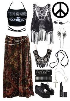 Witch Boho Fashion, Emo Boho Outfit, Hippy Goth Aesthetic, Gothic Hippie Outfits, Hippy Goth Outfits, Hippie Goth Fashion, Gothic Hippie Aesthetic, Hippie Goth Aesthetic, Goth Hippie Outfits