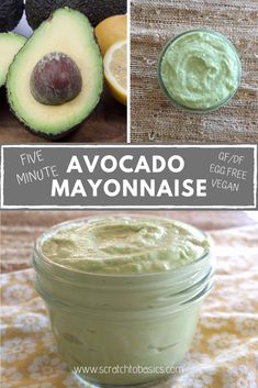 avocado mayonnaise is an easy and healthy recipe