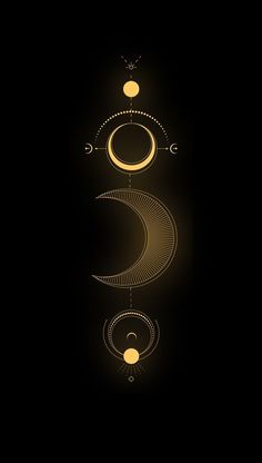 the sun and moon are depicted in this graphic