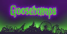 an image of a neon sign with the word ghosttown in front of a green background