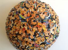 a ball made up of many different faces