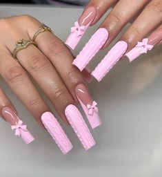 Pink Ombre Nails, Acrylic Set, Long Square Acrylic Nails, Acrylic Nails Coffin Short, Acrylic Nails Coffin, Square Acrylic Nails, Fire Nails, Pink Ombre, Mani Pedi