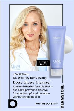 The Dr. Whitney Bowe Beauty Bowe Glow Cleanser nourishes, hydrates and supports the skin barrier while gently cleansing skin. Dr Whitney Bowe, Best Drugstore Sunscreen, Natural Wrinkle Remedies, Wedding Skincare, Tighten Facial Skin, Cleansing Skin, Wrinkle Remedies, Beauty Finds, Clearer Skin