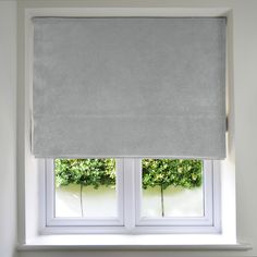 McAlister Textiles Matt Dove Grey Velvet Roman Blind Roman Blinds Standard Lining 130cm x 200cm Dove Grey Blinds Bay Window, Bay Window Blinds, Conservatory Blinds, Blinds For French Doors, Grey Roman Blinds, Traditional Cushions, Geometric Curtains, Teal Cushions, Doors Kitchen