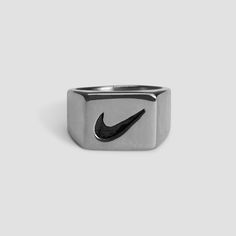 Just Do It Stainless Steel Ring - GRISÉ NYC 1 Mens Jewelry Aesthetic, Nike Ring, Live Life To The Fullest, Embrace Life, Jewelry Aesthetic, Stainless Steel Ring, Men Jewelry, Timeless Accessories, Stainless Steel Rings