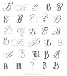 the letters and numbers in cursive handwriting