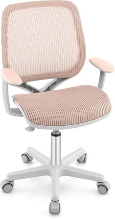 an office chair with wheels and a seat cushion