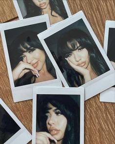 Selfie Polaroid, Polaroid Selfie, Instagram Mood Board, Long Hair Black, Photo Mannequin, Bangs Long Hair, Hair Black Hair, Photo Polaroid