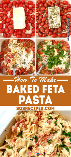 how to make baked feta pasta with tomatoes and parmesan cheese