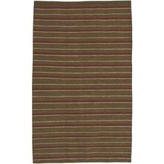 a brown and red striped rug on a white background with no one in the photo