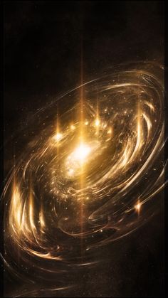 an image of some kind of spiral in the dark space with light coming from it