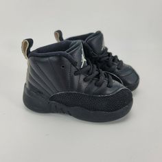 Nike Air Jordan XII 12 The Master 2015 Retro BT Toddler 850000-013 Size 6C Toddler Shoes, Black Sneaker, Nike Air Jordan, The Master, All Black Sneakers, All Black, Air Jordan, Air Jordans, Nike Air