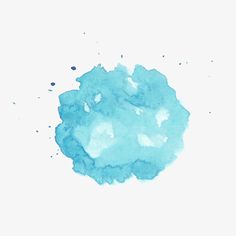 a blue ink spot on a white background