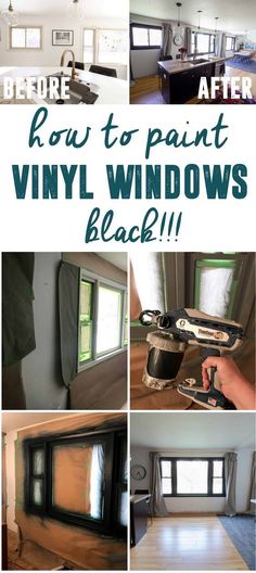 the before and after pictures of painting vinyl windows