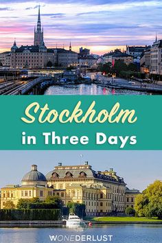 stockholm in three days with text overlay