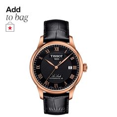 in stock Tissot Le Locle, Gold Plated Watch, Tissot Watches, Swiss Made Watches, Mens Fashion Rugged, Men's Watches, Mens Gift Sets, Black Watch, Watches Jewelry