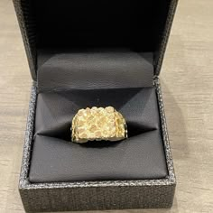 Brand New Mens 10k Real Gold Square Nugget Ring Sold : 1 Piece Available 1 Pieces Dimension : 14 Mm X 14mm Stamped : 10k Weight : 3.3 Grams Gift Box Included Mens Gold Nugget Ring, 14k Gold Nugget Signet Ring For Anniversary, Yellow Gold Nugget Cluster Ring For Anniversary, Yellow Gold Nugget Signet Ring Gift, Yellow Gold Nugget Signet Ring, Formal 14k Gold Nugget Signet Ring, Yellow Gold Nugget Diamond Ring As Gift, Gold Nugget Signet Ring Stamped 14k, Gold Nugget Cluster Ring In 14k